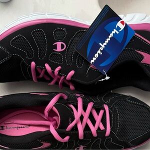 Champion Women's Black and Pink Athletic Shoes NWT